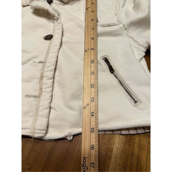Millard Fillmore Cream Jacket Cropped Short Sleeve Girls Large - Picture 8 of 8